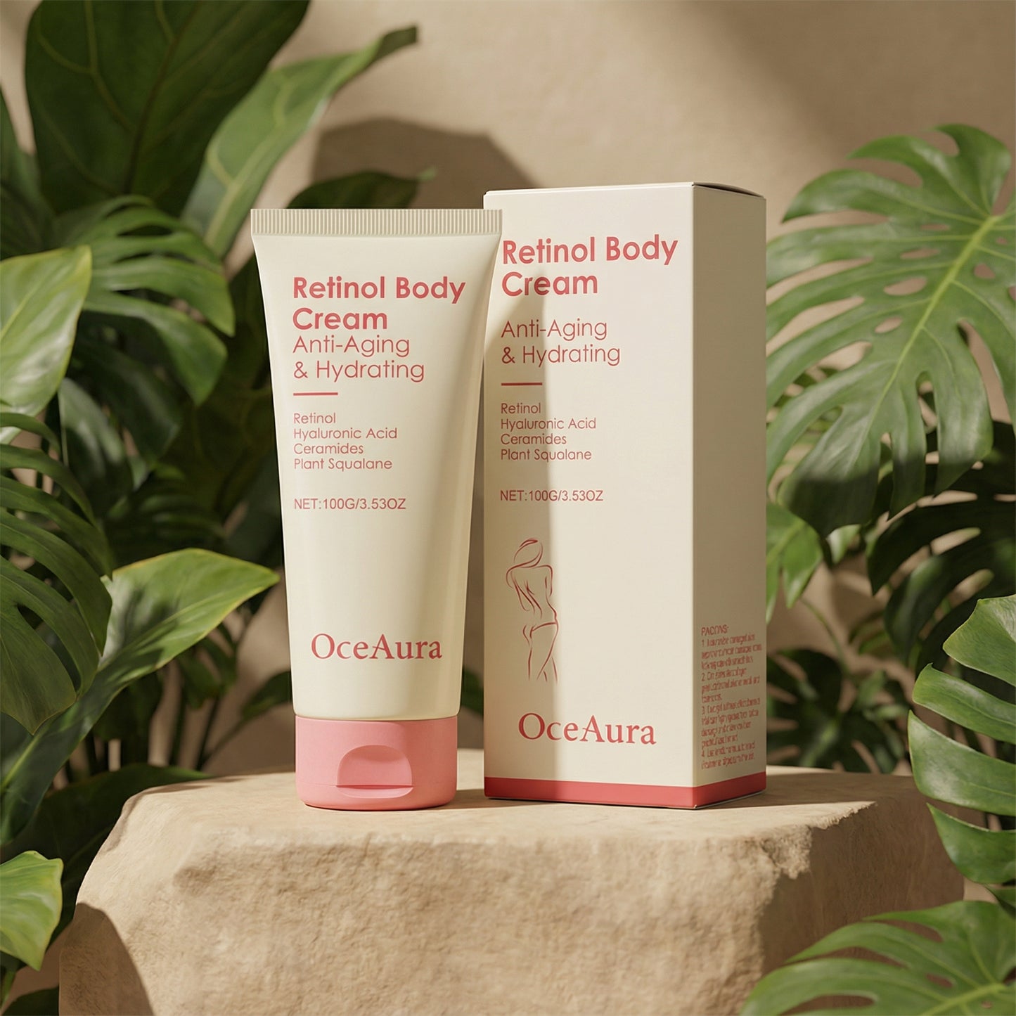 Cremă Corporală Anti-Aging cu Retinol, Acid Hialuronic & Ceramide - Retinol Body Cream