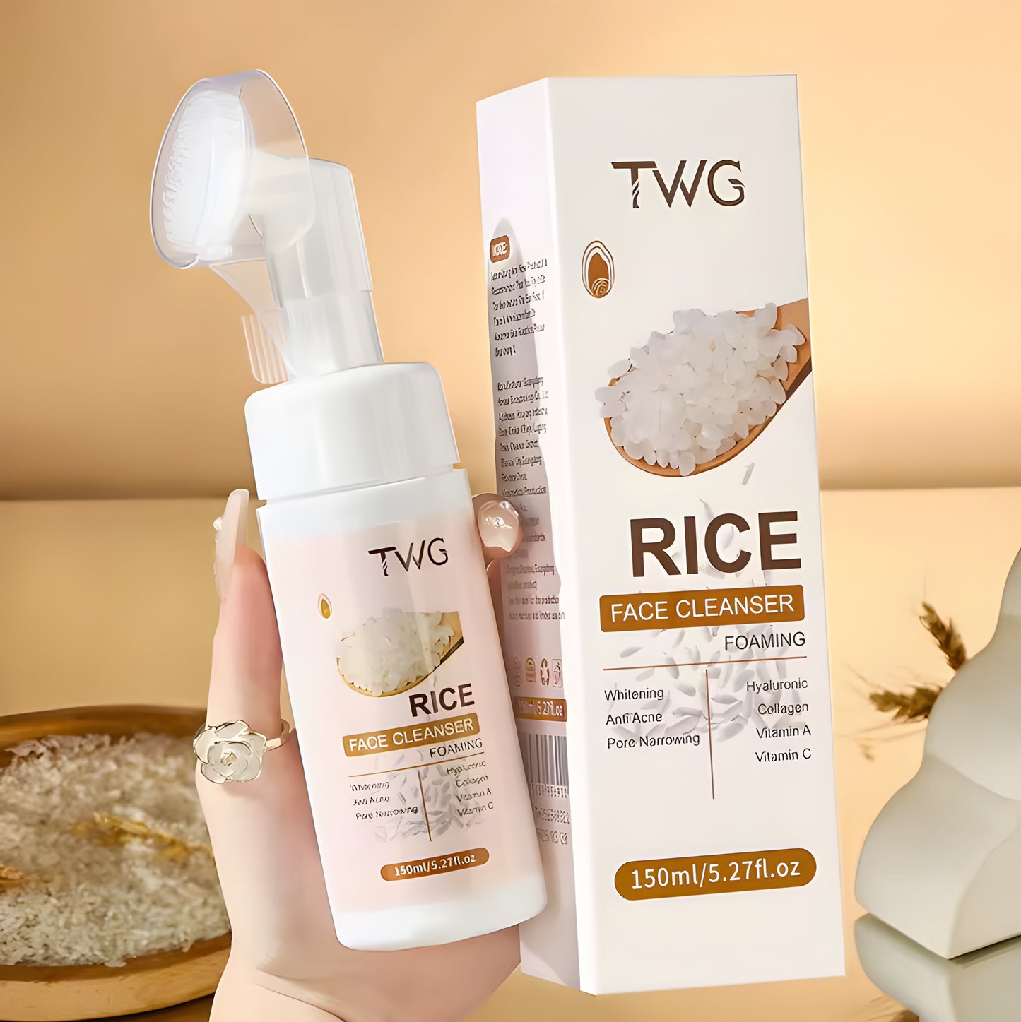 Rice Foaming Face Wash Anti Acne