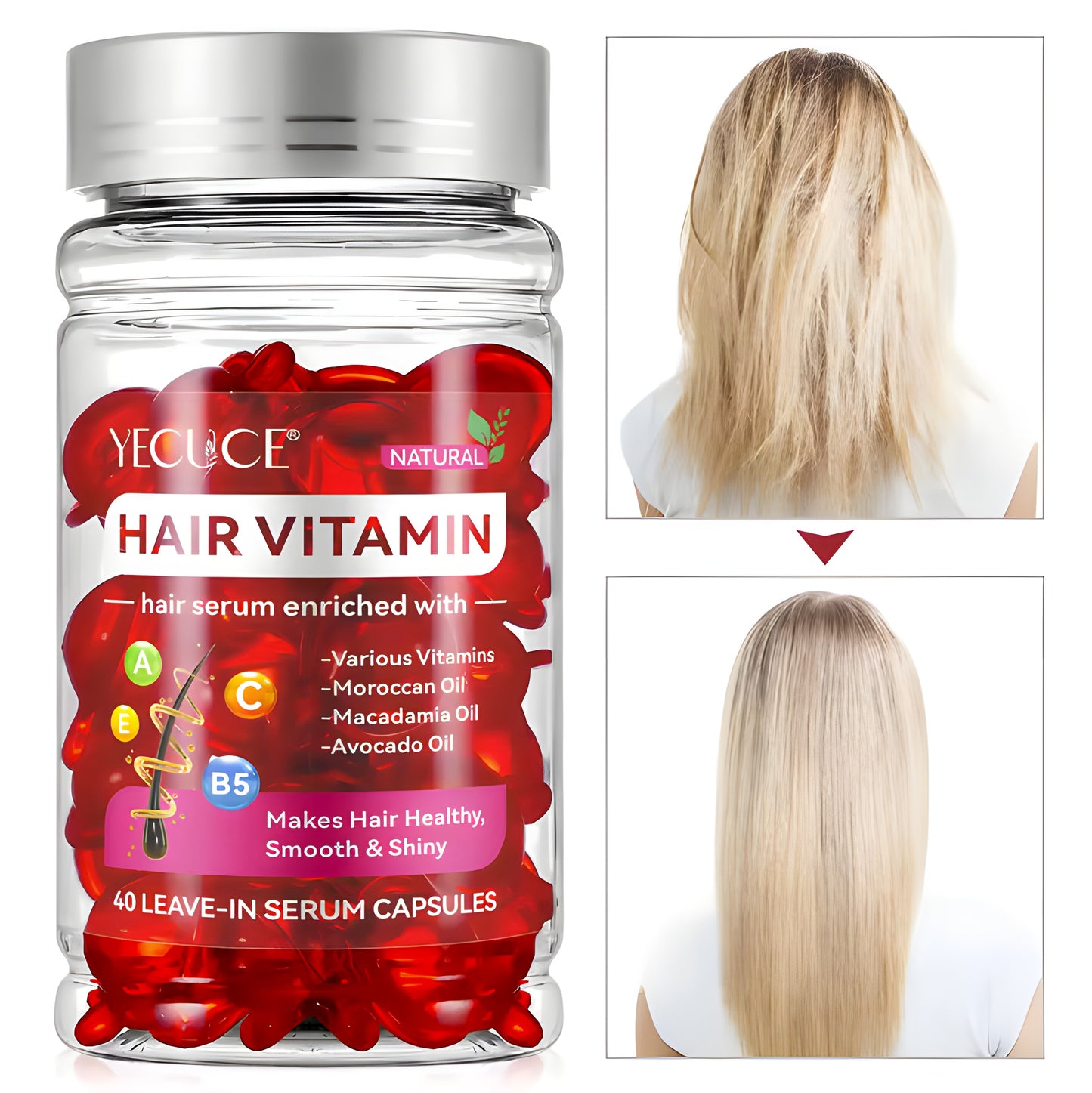 Hair Vitamin Serum Moroccan Macadamia Avocado Oil