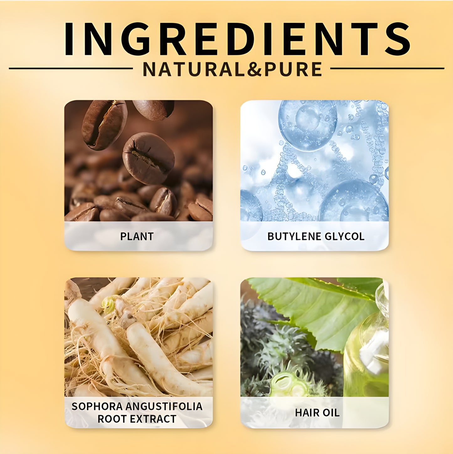 Coffee Extract Oil for Hair Repair