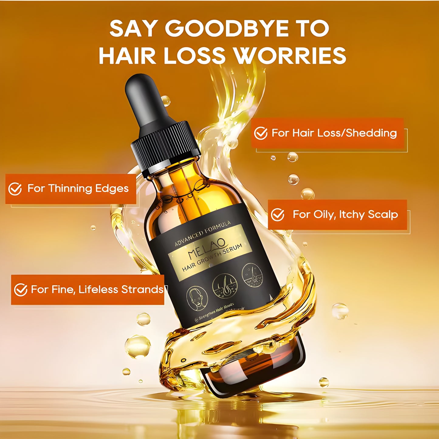 Natural Herbal Hair Growth Serum Oil