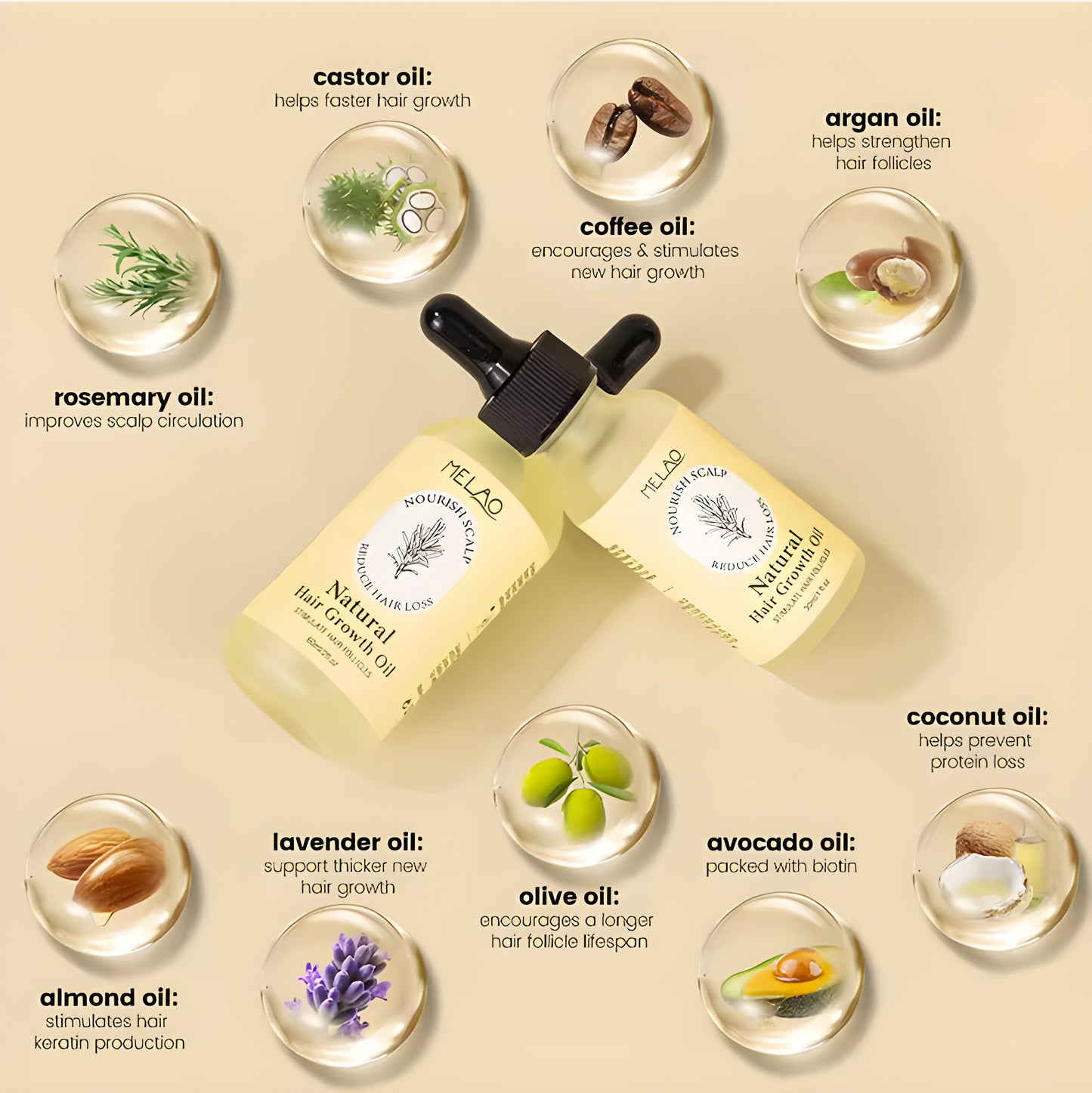Natural Hair Growth Oil