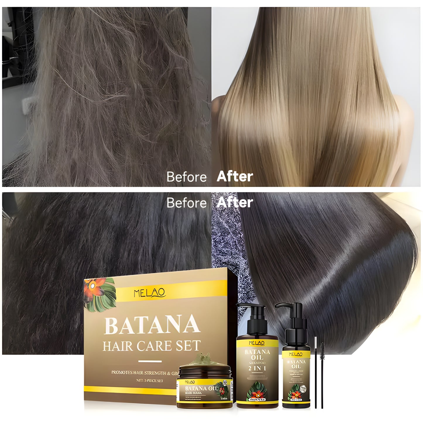 Hair Mask & Gel Keratin and Batana Oil Hair Care