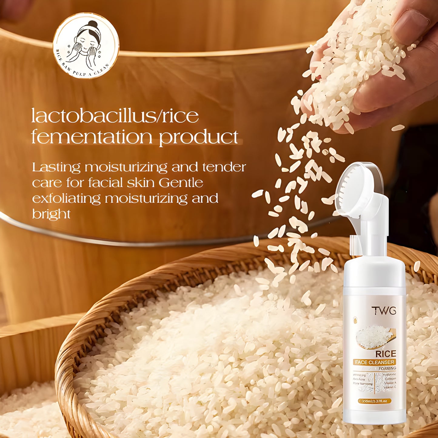 Rice Foaming Face Wash Anti Acne
