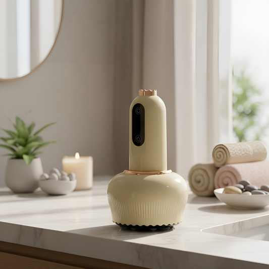 Aparat electric de masaj anticelulitic cu microcurent Gua Sha