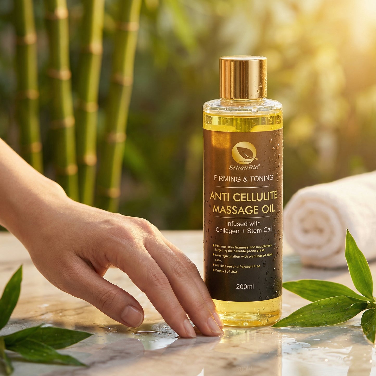 Ulei Anti-Celulitic cu Colagen & Celule Stem - Reducere Celulită, Fermitate și Tonifiere