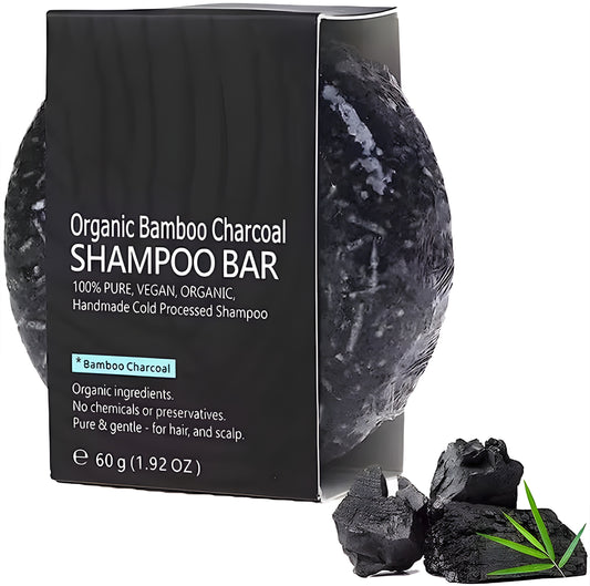 Organic Bamboo Charcoal Shampoo Bar