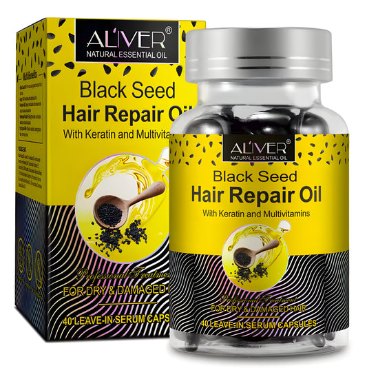 Professional Treatment Black Seed Hair Repair Oil Capsule