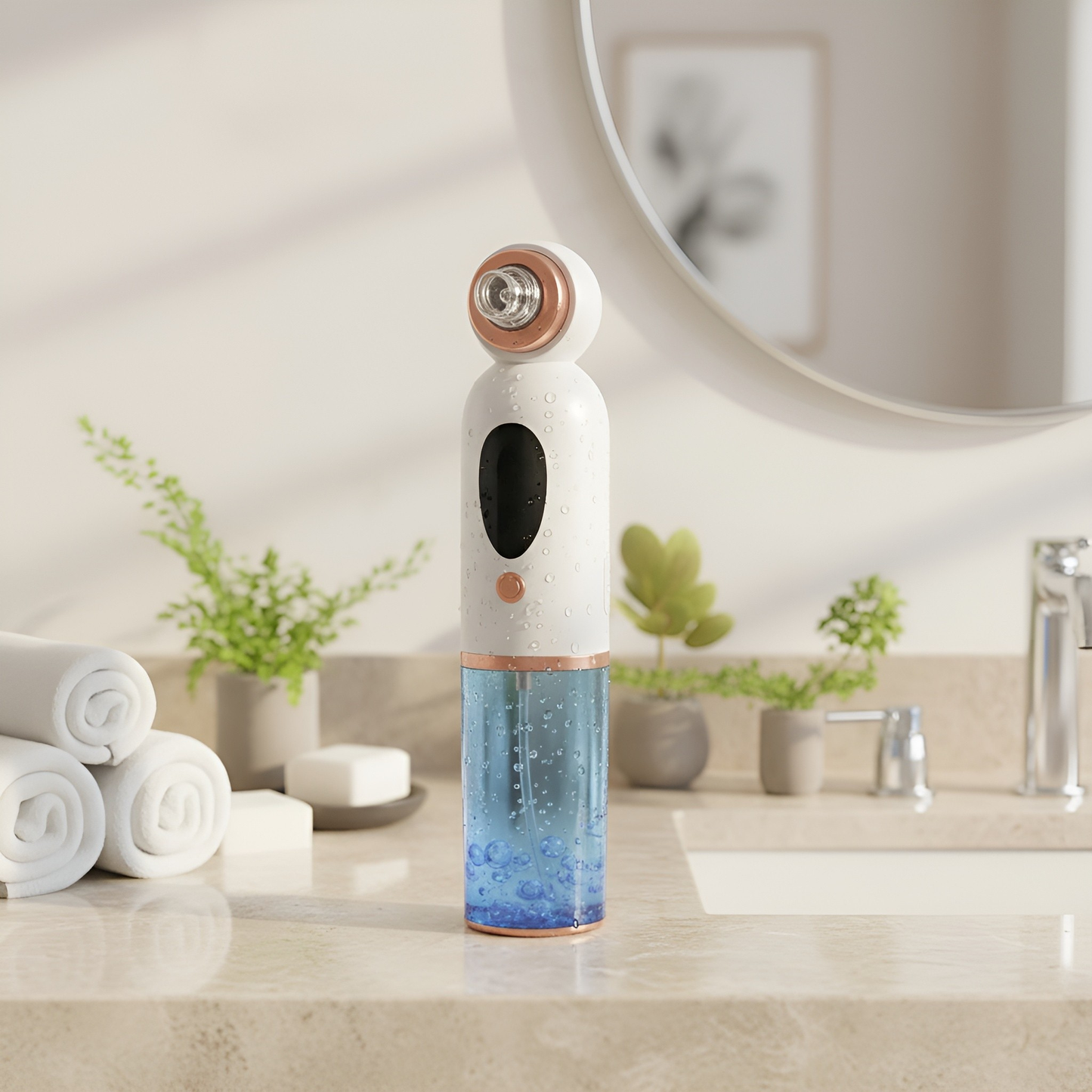 Aparat de Curățare Facială cu Apă & Aspirație – Curățare Profundă, Hidratare și Luminozitate Instantă