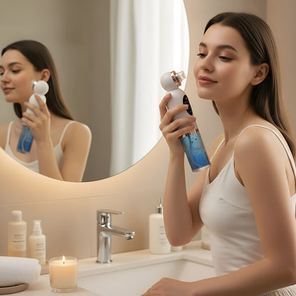 Aparat de Curățare Facială cu Apă & Aspirație – Curățare Profundă, Hidratare și Luminozitate Instantă