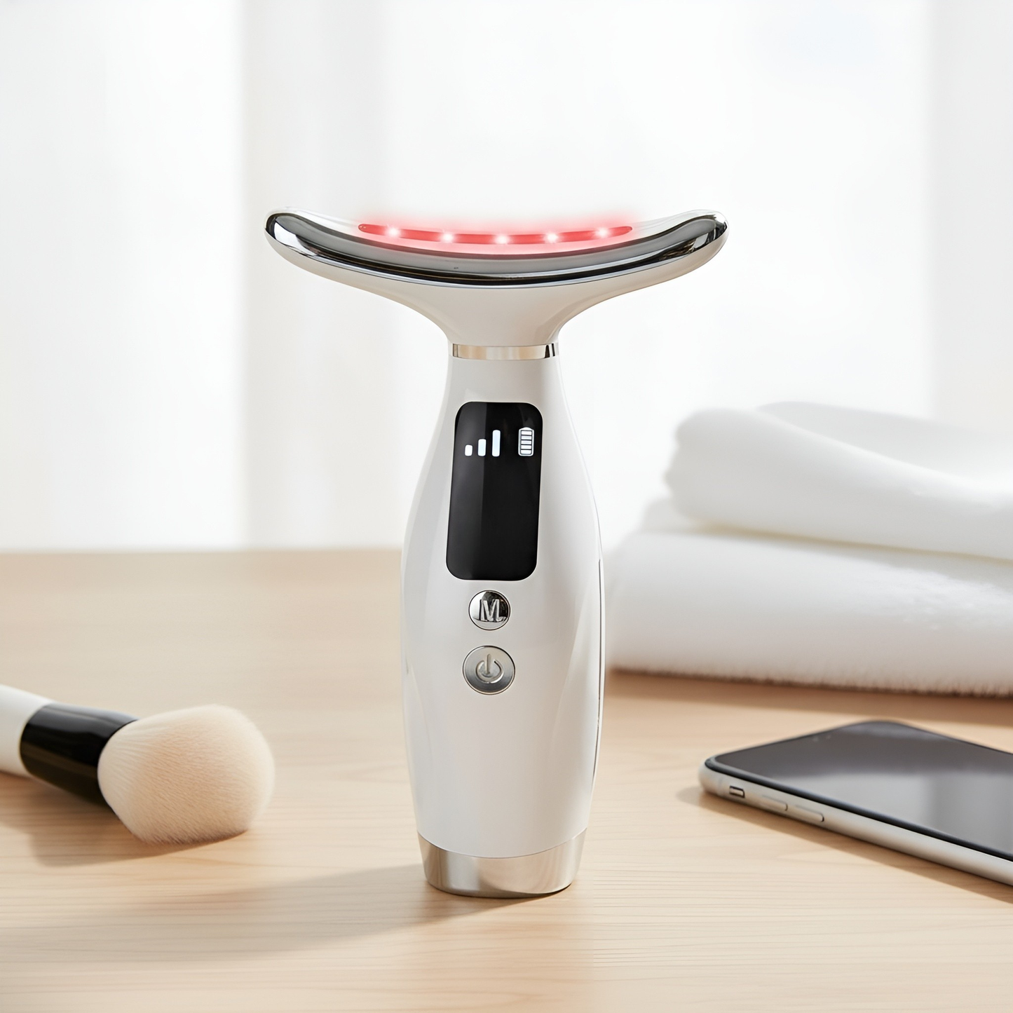 Dispozitiv Facial LED pentru Masaj, Curățare, Lifting și Anti-Aging - Beauty & Face Lifting Device