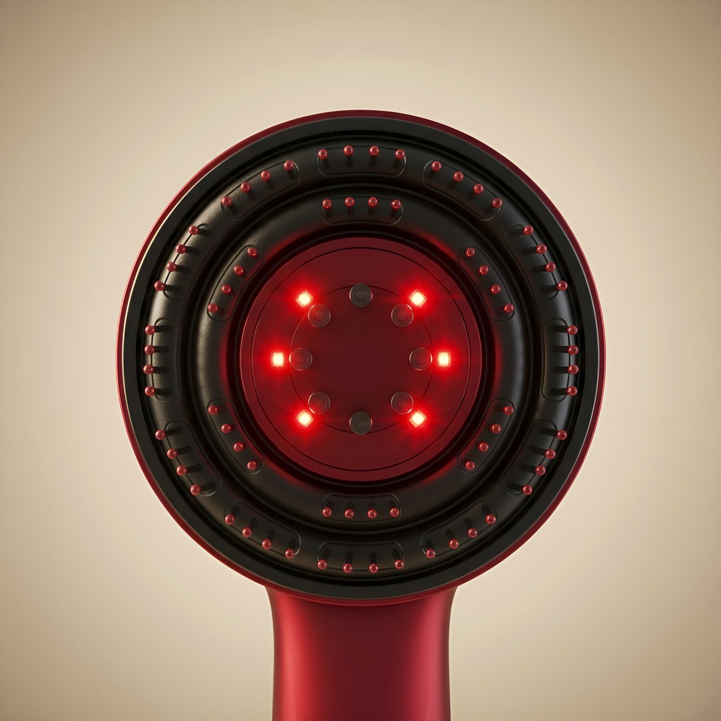 Perie cu Lumină Roșie și Masaj pentru Creșterea Părului – Red Light Therapy Head Massager Brush