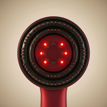 Perie cu Lumină Roșie și Masaj pentru Creșterea Părului – Red Light Therapy Head Massager Brush