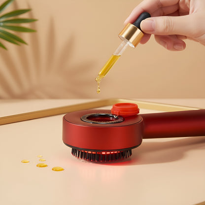 Perie cu Lumină Roșie și Masaj pentru Creșterea Părului – Red Light Therapy Head Massager Brush