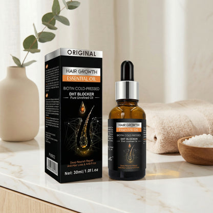 Biotin Hair Growth Essential Oil – Ser pentru Creșterea Părului cu Biotină și DHT Blocker