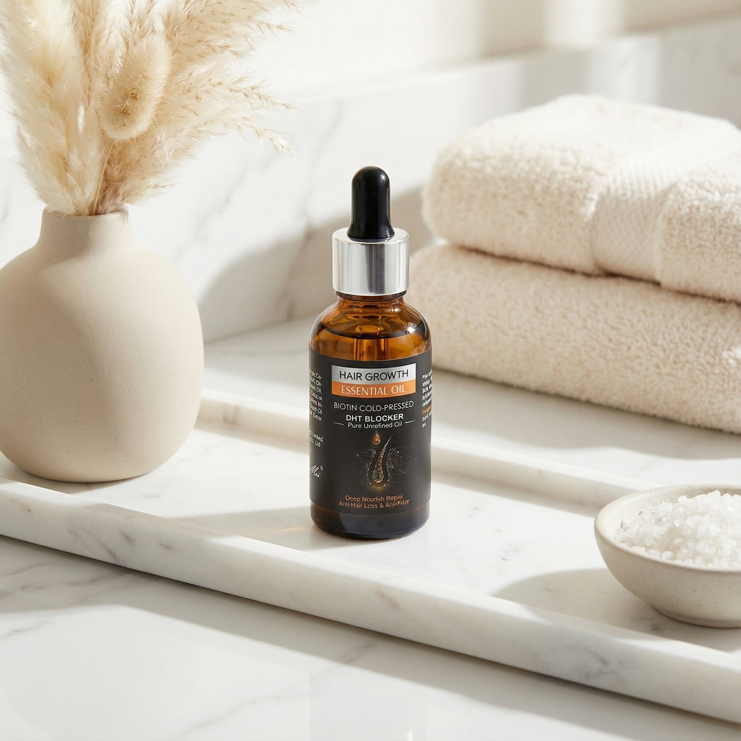 Biotin Hair Growth Essential Oil – Ser pentru Creșterea Părului cu Biotină și DHT Blocker